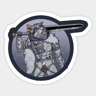 wolf knight blaidd Sticker